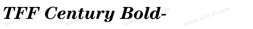 TFF Century Bold字体转换 TFF Century Bold字体转换